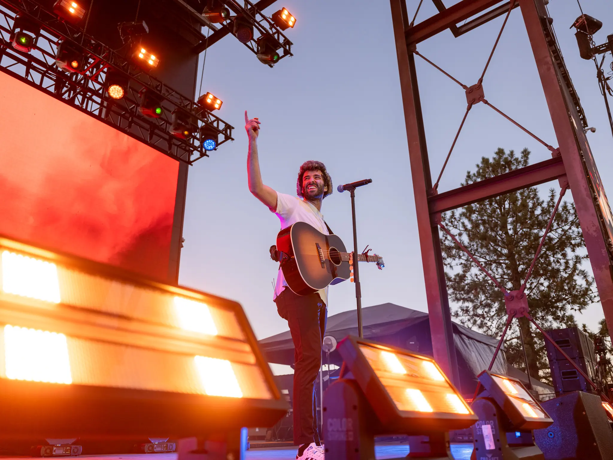 AJR performing live, photographed by Connor Patterson.