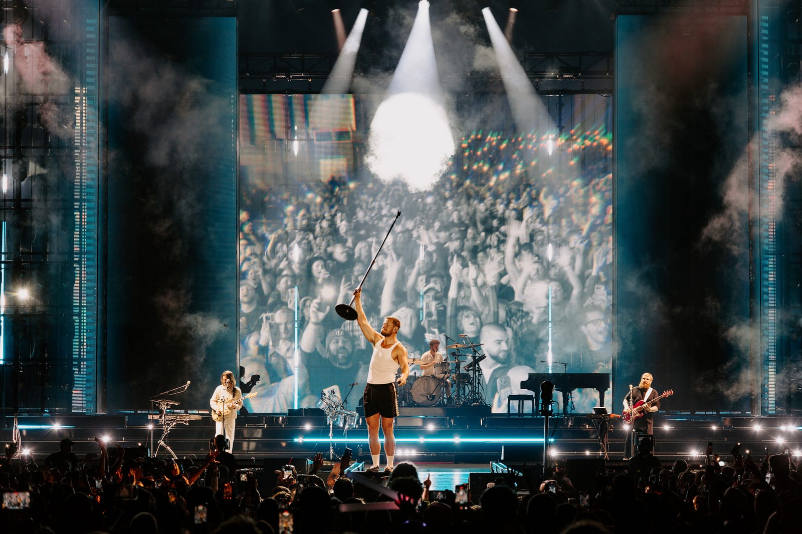 Imagine Dragons performing live, photographed by Connor Patterson.