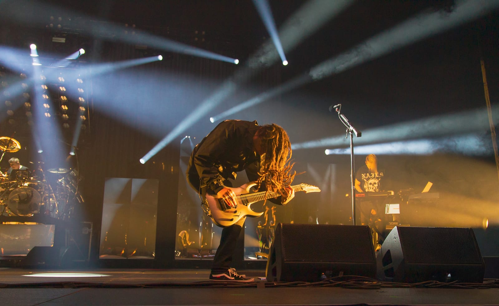 Korn performing live, photographed by Connor Patterson.